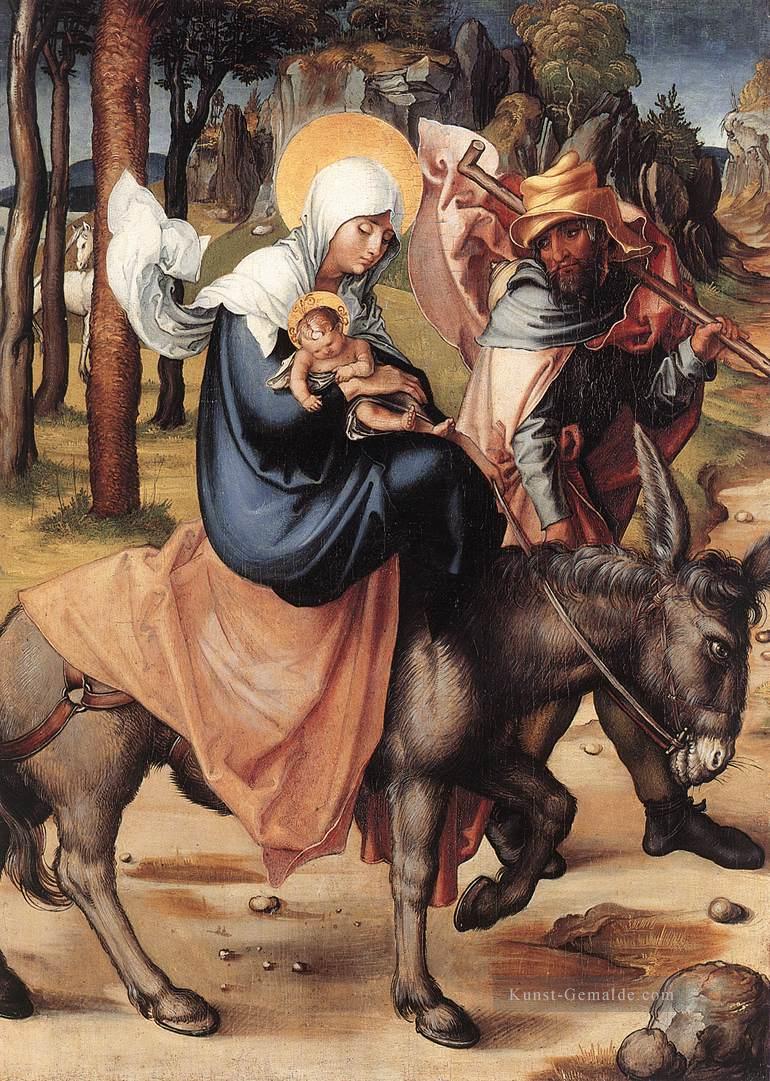 Die sieben Schmerzen Mariens Die Flucht nach Ägypten Albrecht Dürer Ölgemälde